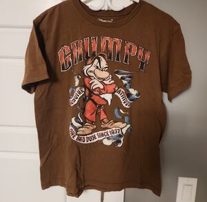 Disney Brown Grumpy Tee Genuine Attitude